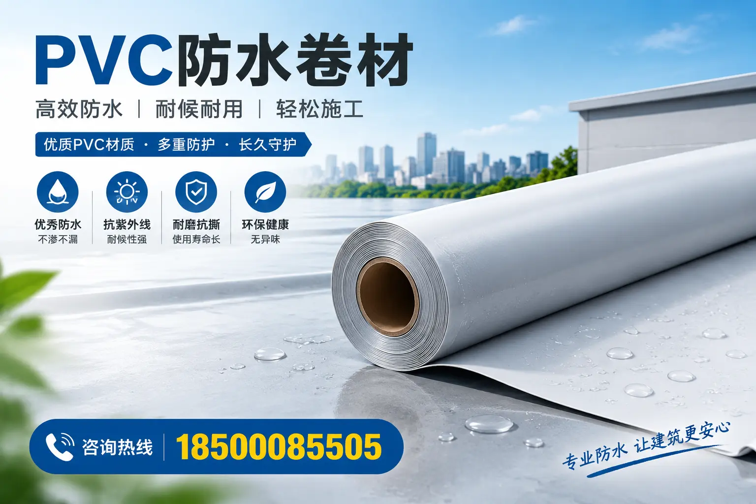 选择PVC防水卷材时需关注的技术参数,大连指南